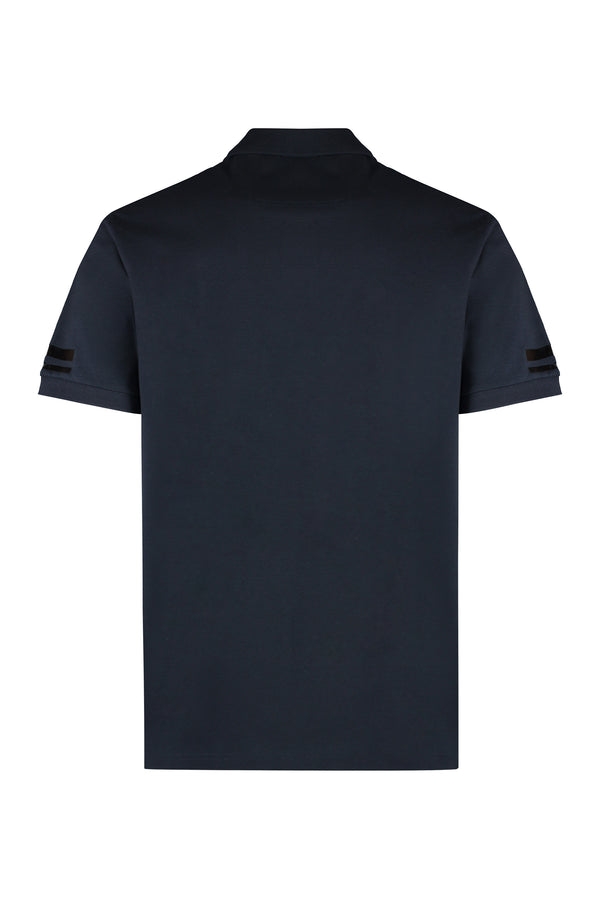 Stretch cotton short sleeve polo shirt-1